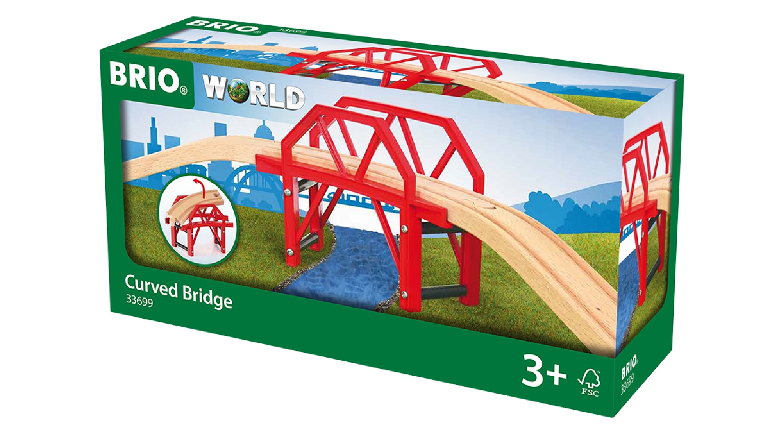 Brio 4-Piece Curved Bridge