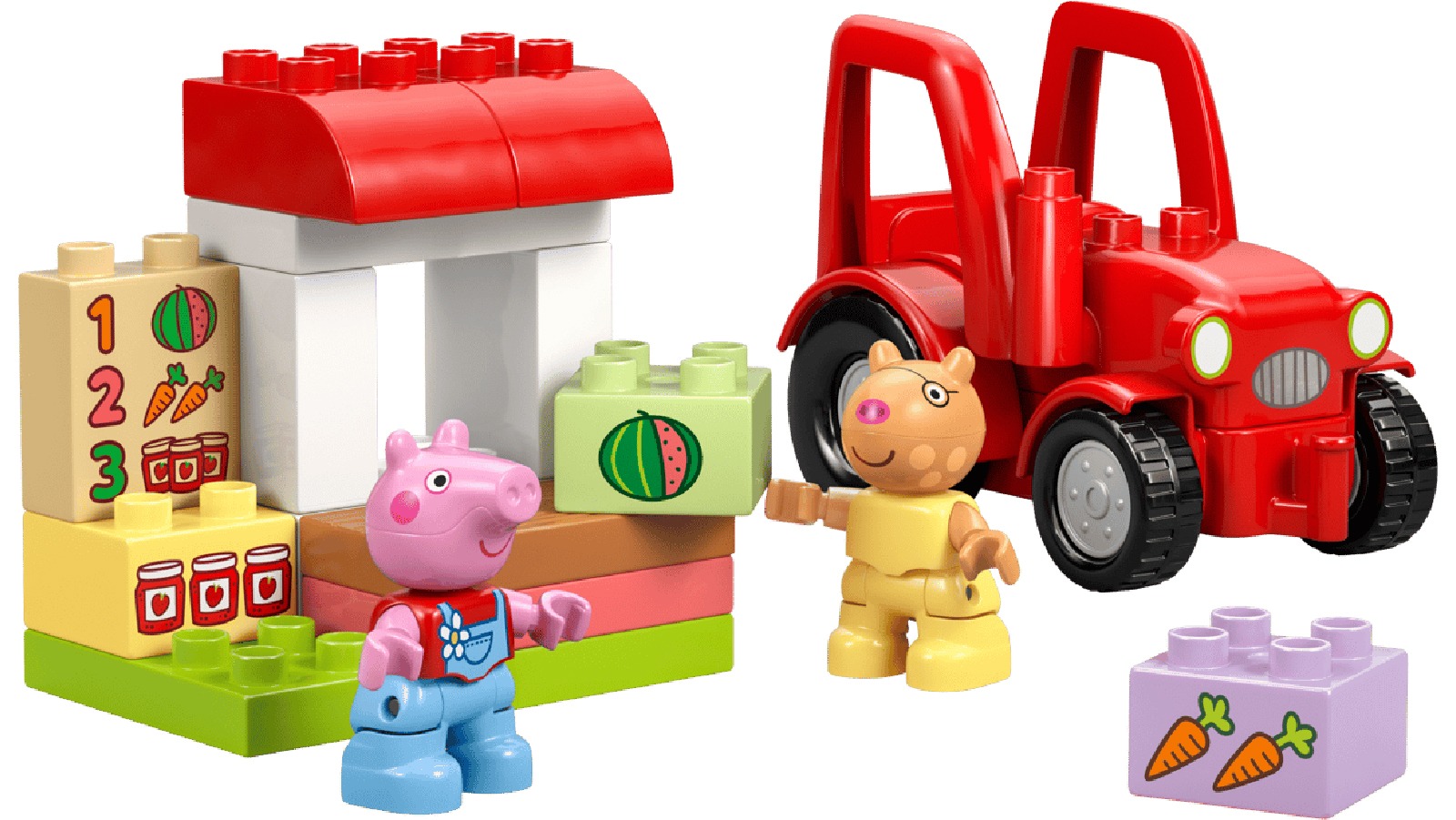 LEGO 10468 Peppa Pig Tractor and Market - Duplo