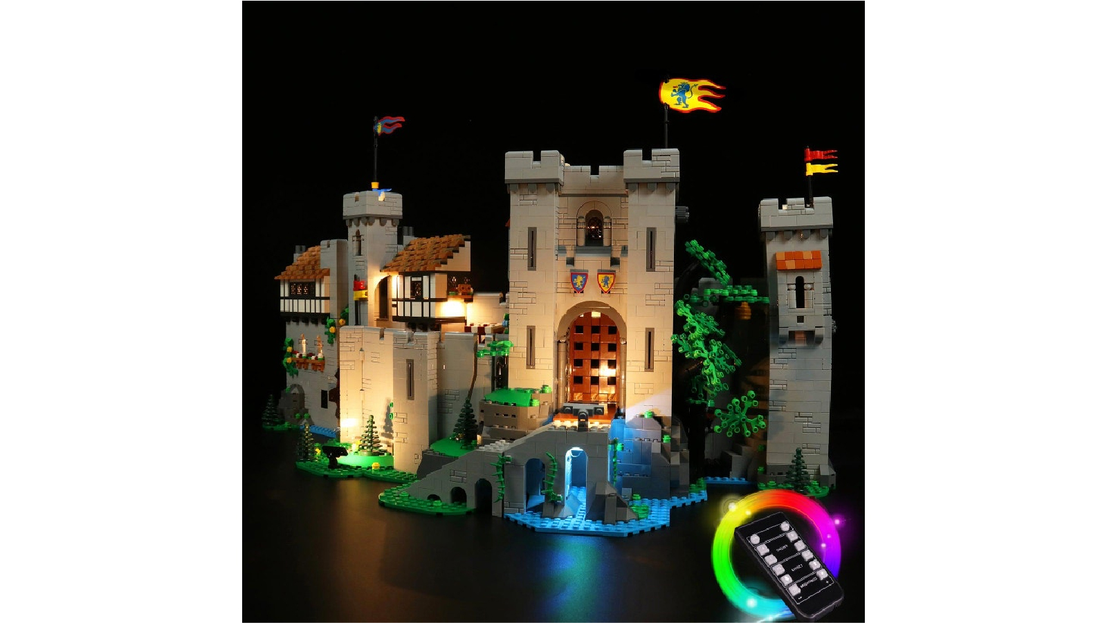 Brick Shine 10305 GC Light Remoted Verson Kit for LEGO Lion Knights Castle