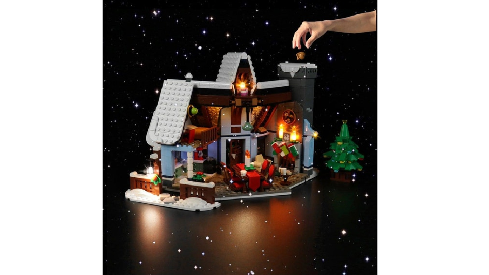 Brick Shine 10293 Classic Version GC Light Kit for LEGO Santas Visit 