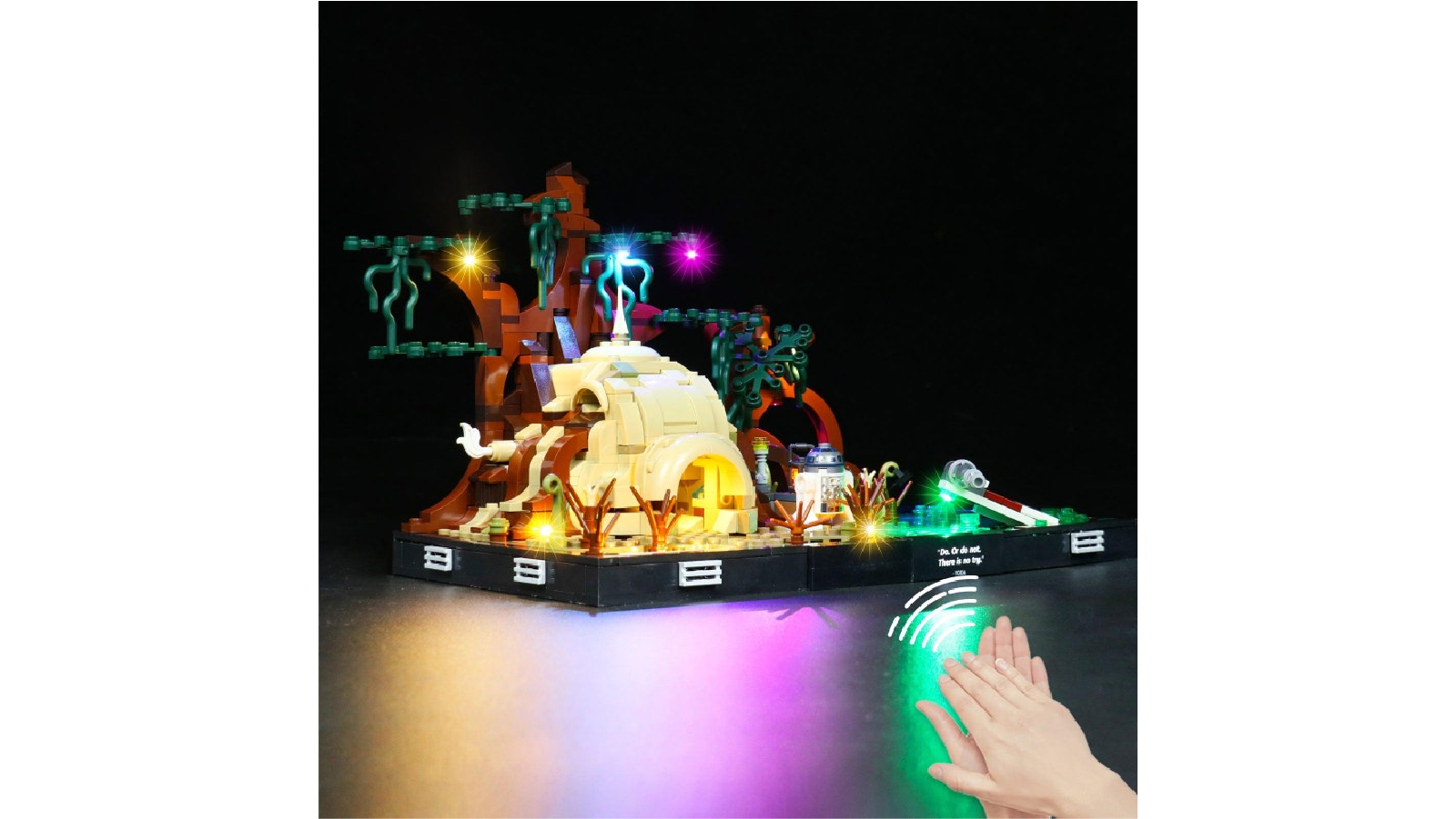 Brick Shine 75330 Sound Version GC Light kit for LEGO Star Wars Dagobah Jedi Training Diorama 