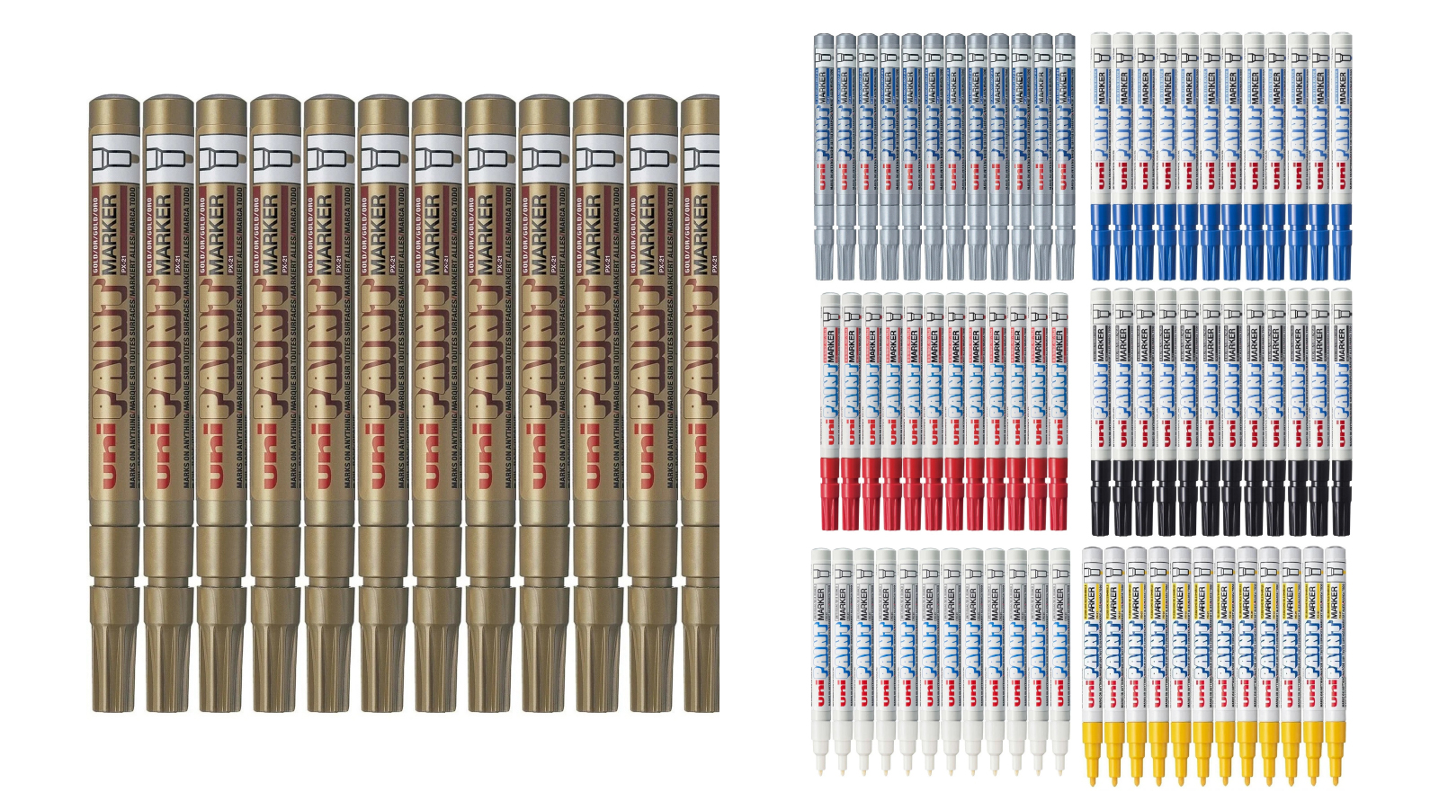 Uni-Ball Box of 12 PX-21 Paint 1.2mm Marker Bullet Tip