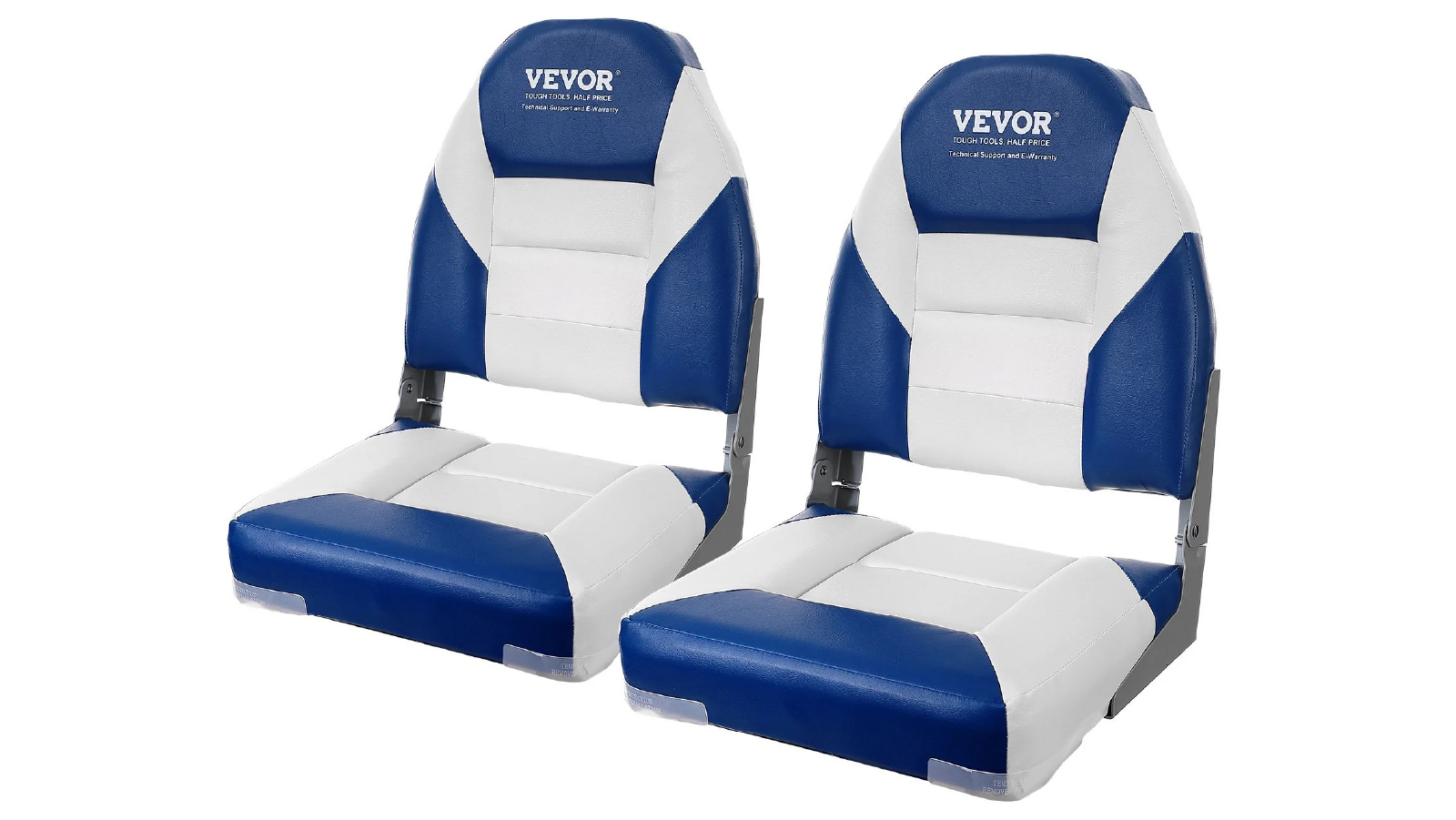 Pretty & Practical	2 Pack of 555 mm Folding High Back Boat Seat with Thickened Sponge Padding and Hinge
