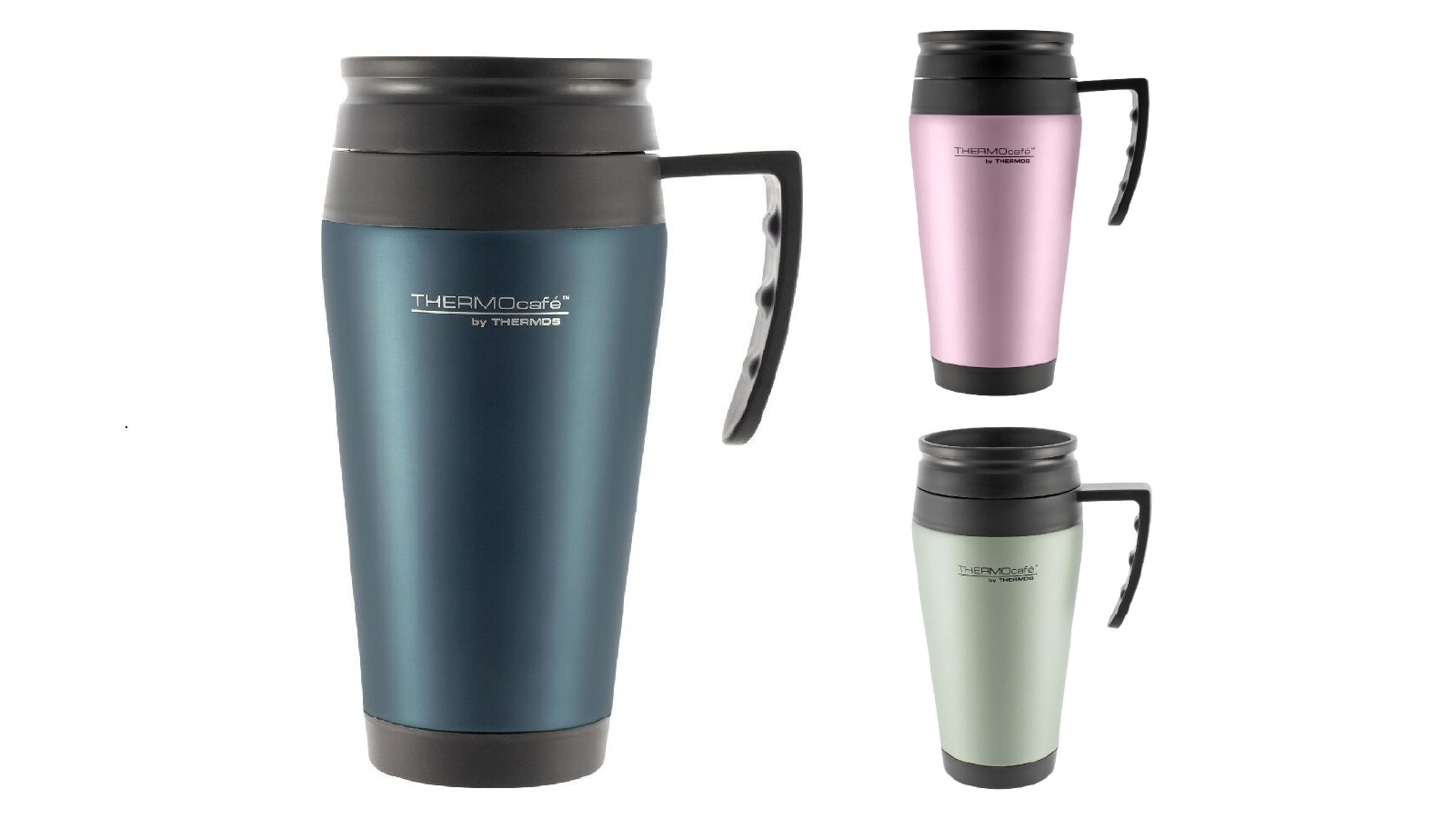 Thermos 400ml Stainless Steel Outer Foam Insulated Travel Mug