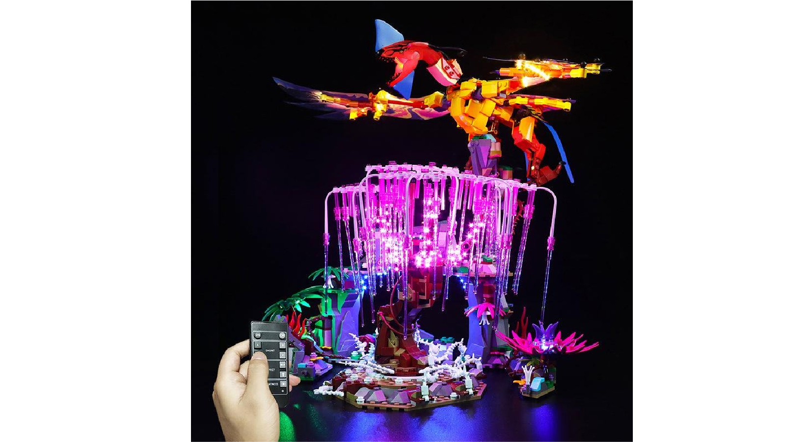 Brick Shine 75574 Remoted Version Light kit for LEGO Toruk Makto and Tree of Souls 