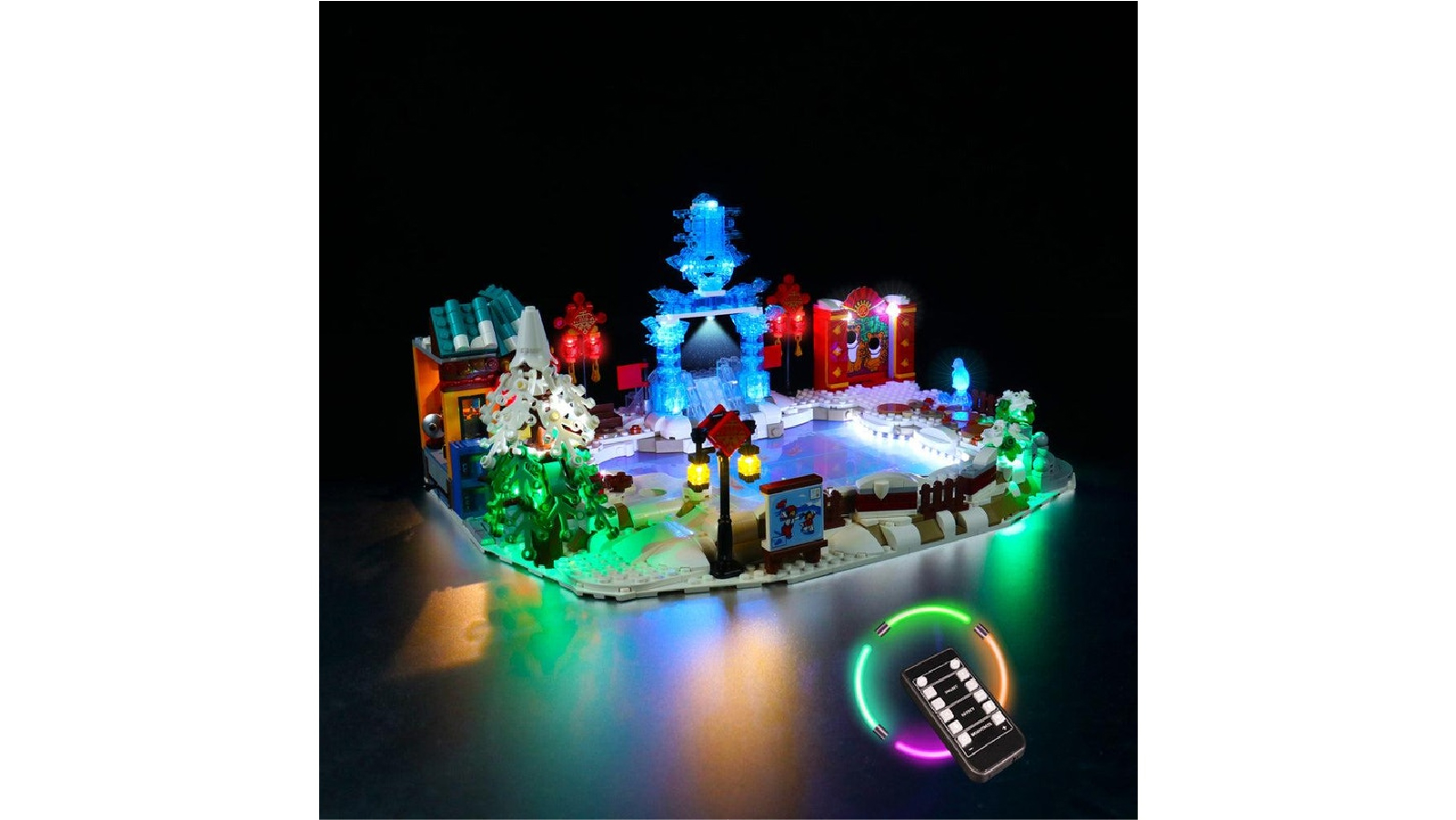 Brick Shine 80109 Remote Version GC Light Kit for LEGO Lunar New Year Ice Festival