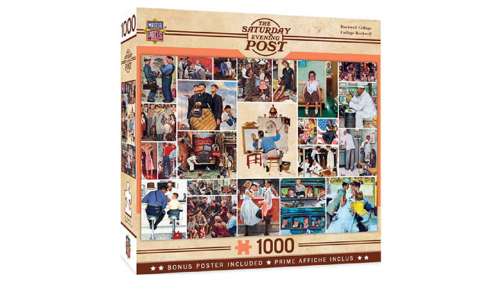 Masterpieces 1000 Piece The Saturday Evening Post Puzzle - Collage ...
