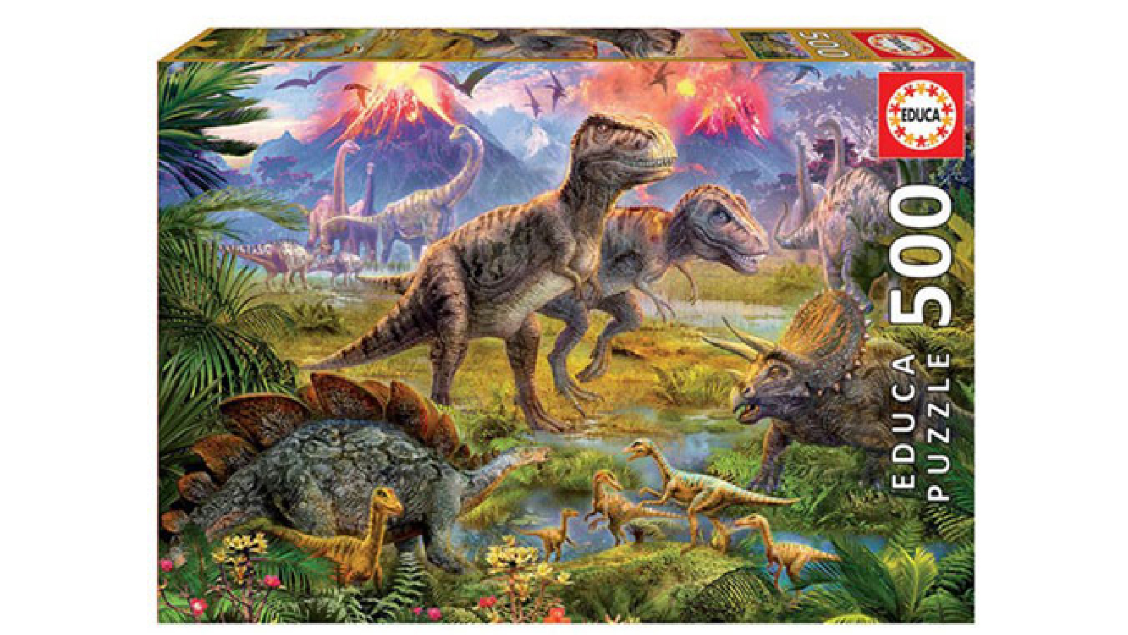 Educa 500 Piece Puzzle Collection - Dino Gathering