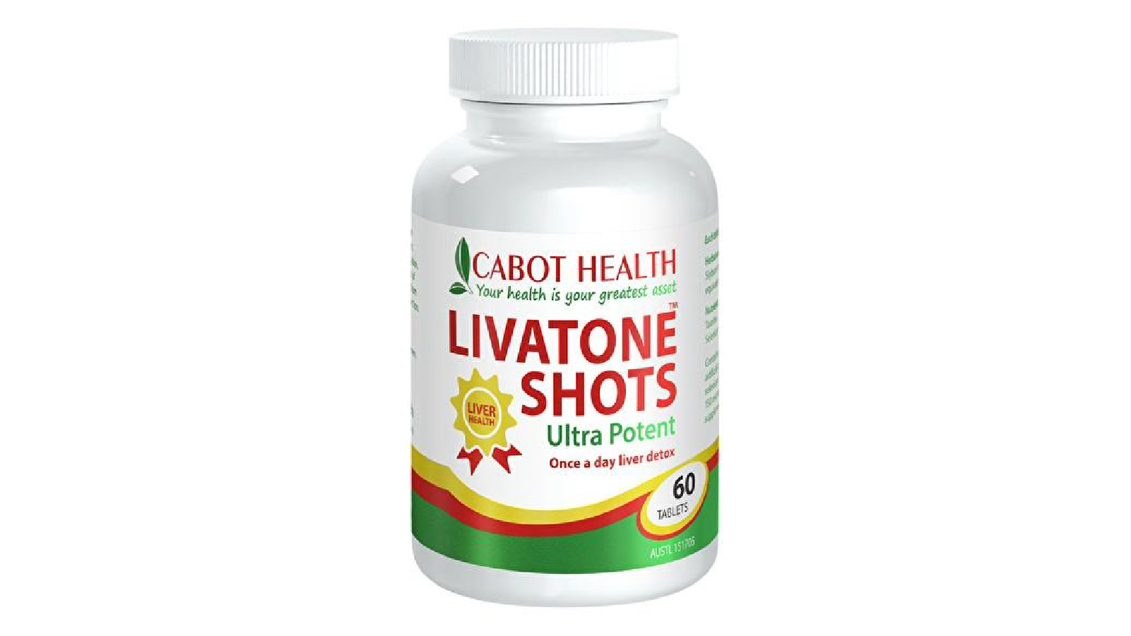 Cabot Health LivaTone Shots 60 Tablets Harvey Norman