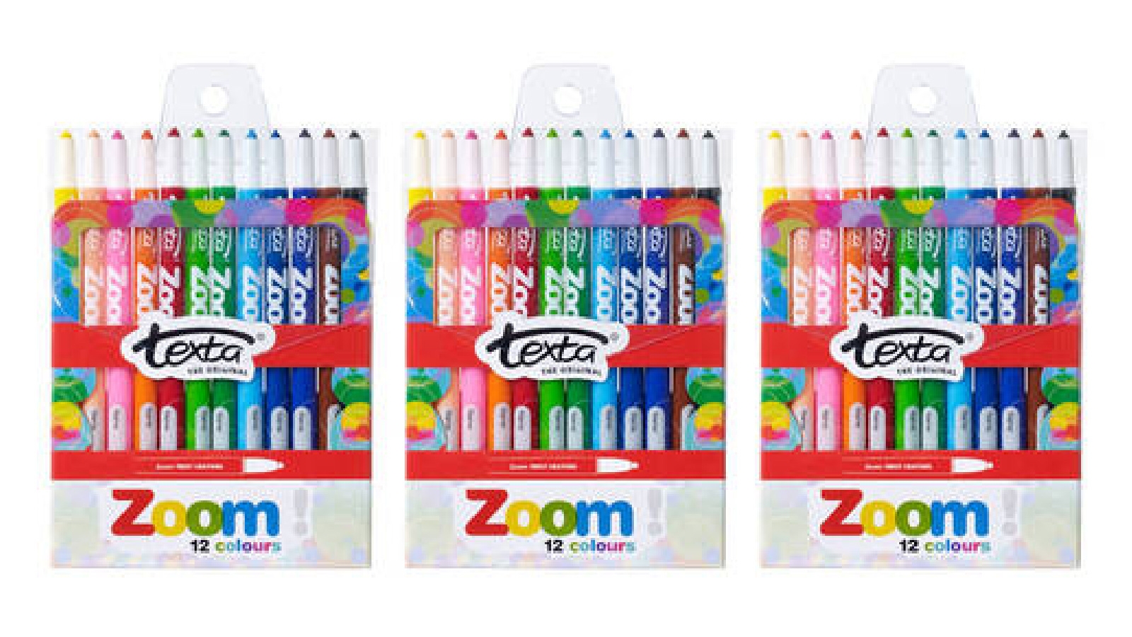 Texta 12-pieces The Original Zoom Crayons - 3x