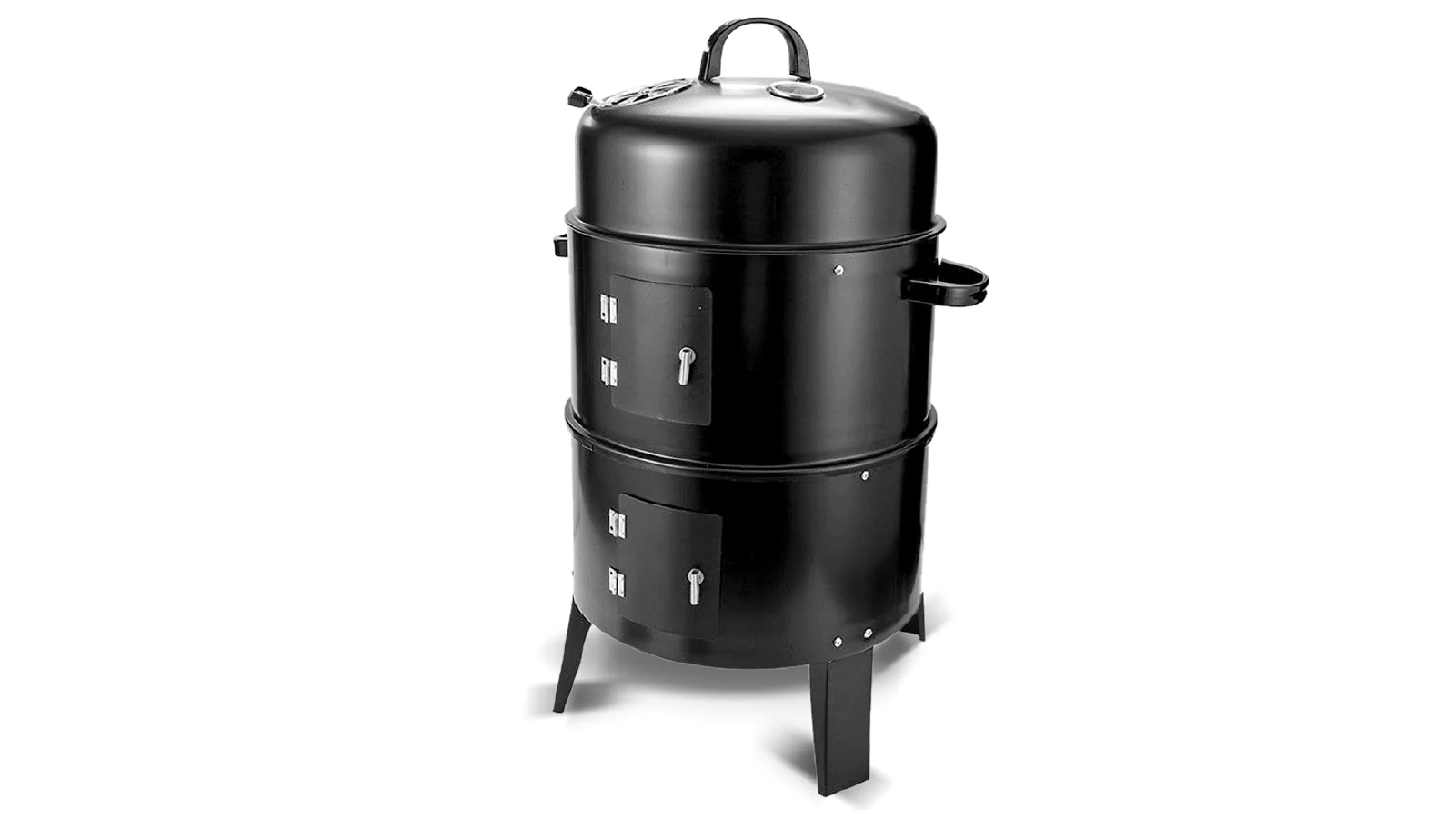 Bargene 3 in 1 Portable Charcoal Vertical Smoker and BBQ Roaster Grill Harvey Norman
