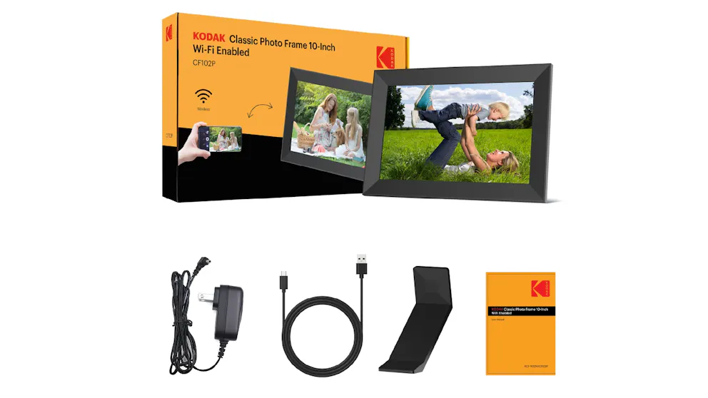 Kodak CF102P 10.1 Inch Classic Digital Photo Frame , Wi-Fi Enabled, HD Display with Automatic Rotation, Music, Video, Weather and Calendar - White-8