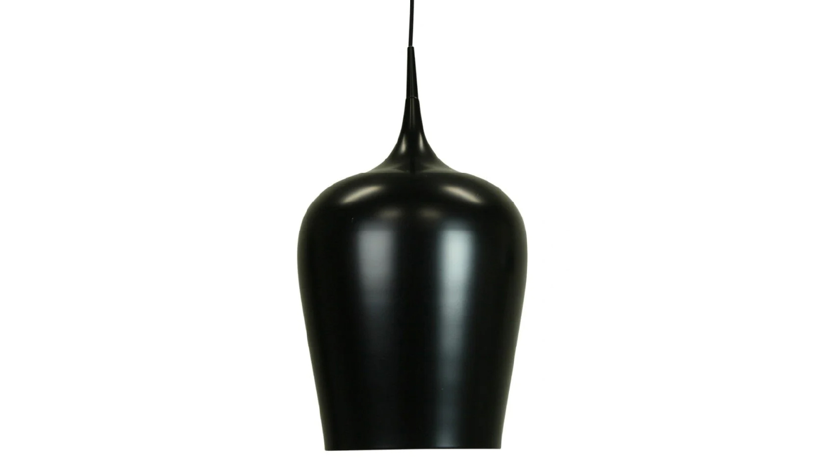 Sylvania Lighting Ernani Metal Wine Glass Cord Drop Pendant Light Lamp High Gloss Finish - Matte Black