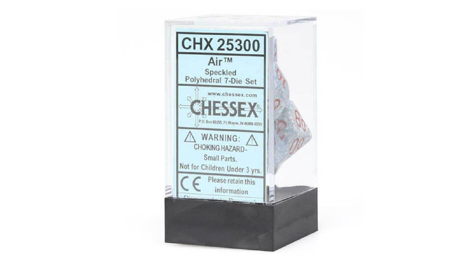 Chessex	Air Speckled Polyhedral 7 Die Set