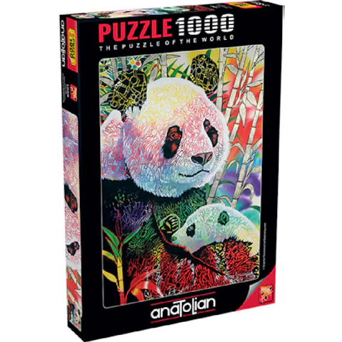 Anatolian 1000 Piece Portrait Puzzle - Rainbow Panda
