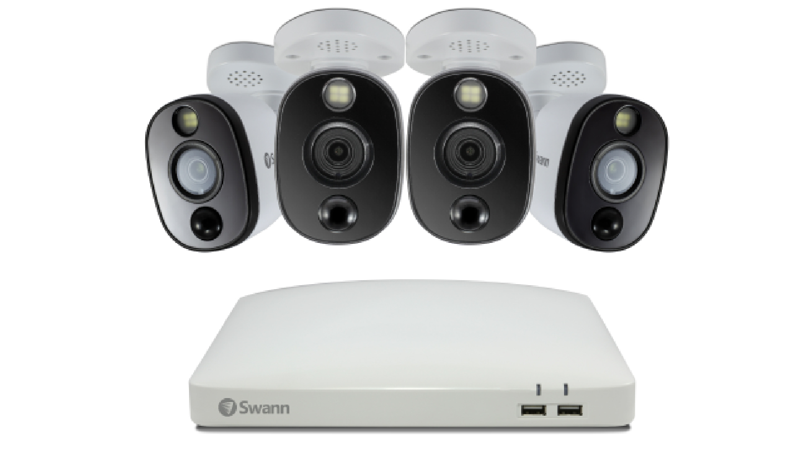 Swann 4K DVR8-5680W 4CH/4X PRO-4KWLB CAM/1TB | Harvey Norman
