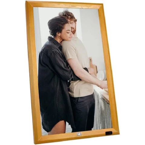 Kodak WF238V 23.8 Inch Wi-Fi Enabled Wall Photo Frame with 16GB Internal Memory and Motion Sensor - Burlywood