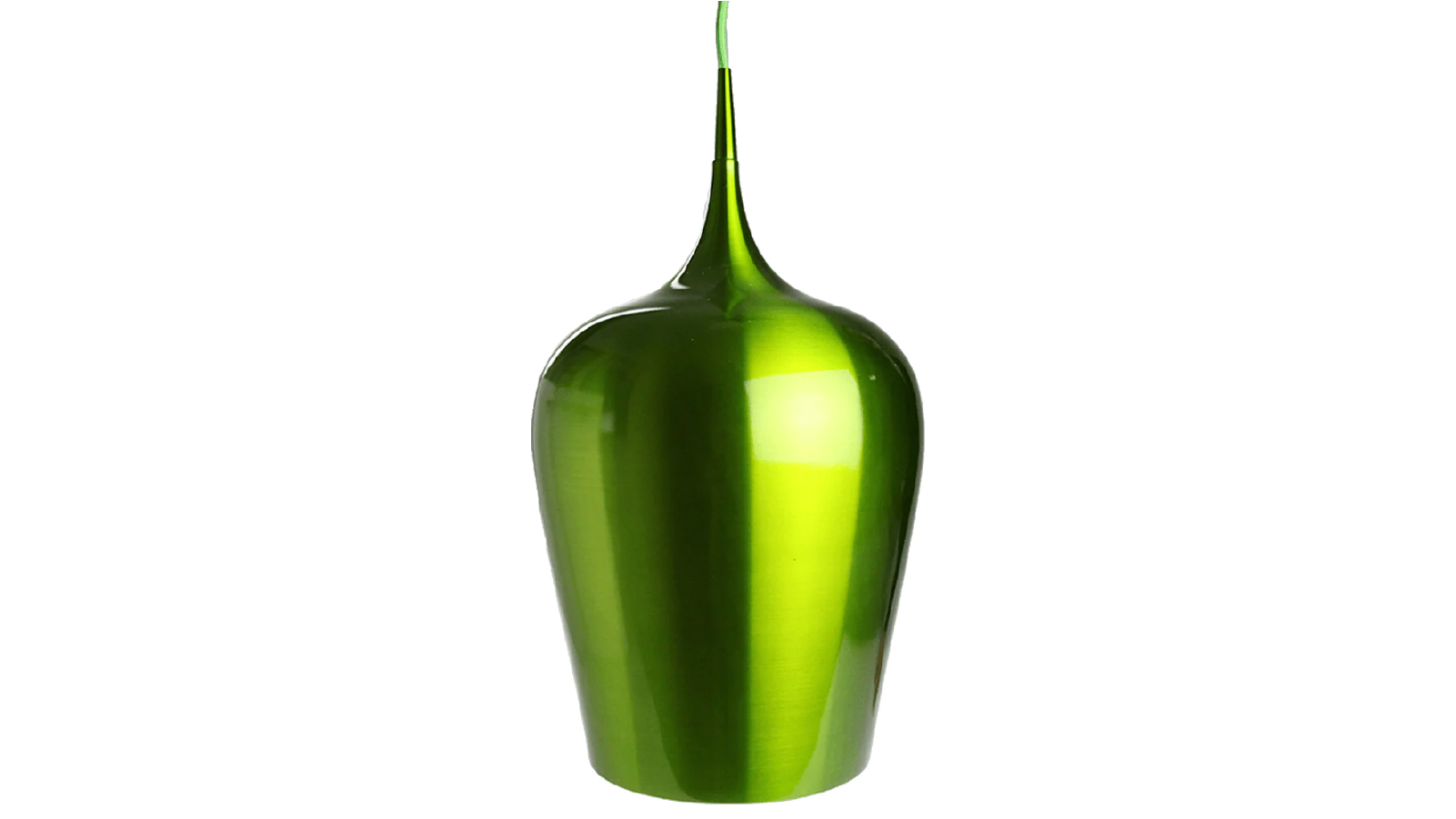 Sylvania Lighting Ernani Metal Wine Glass Cord Drop Pendant Light Lamp High Gloss Finish - Green