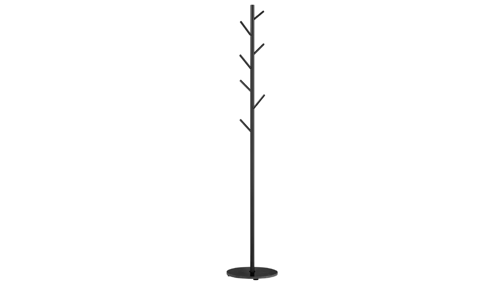 Luxsuite Coat Garment Rack Hall Storage Stand Shelf - Black