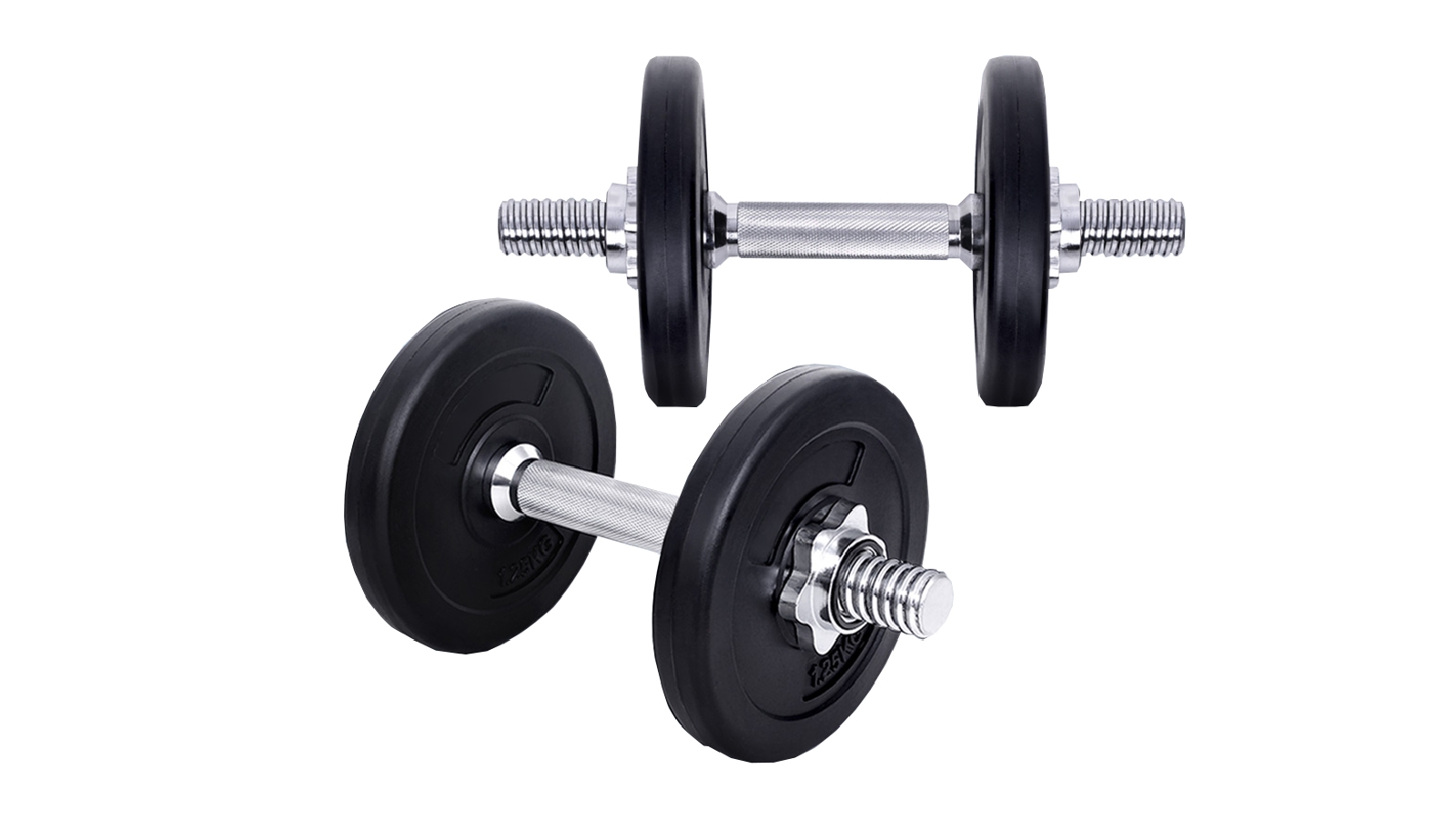 New Aim 10kg Plates Dumbbell Set