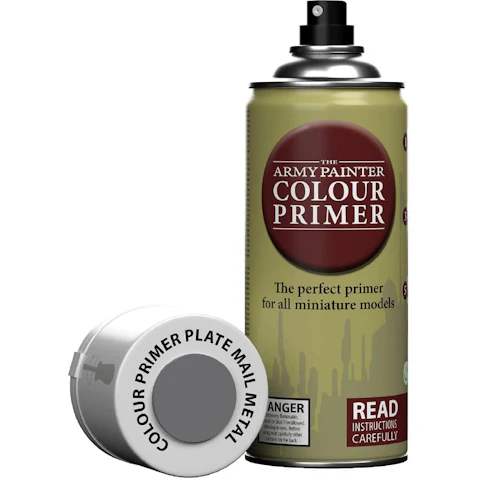 Army Painter 400 ml Spray Primer - Plate Mail Metal