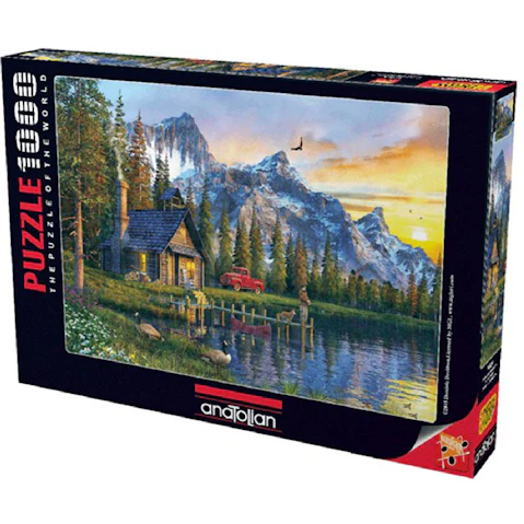 Anatolian 1000 Piece Sunset Cabin Jigsaw Puzzle