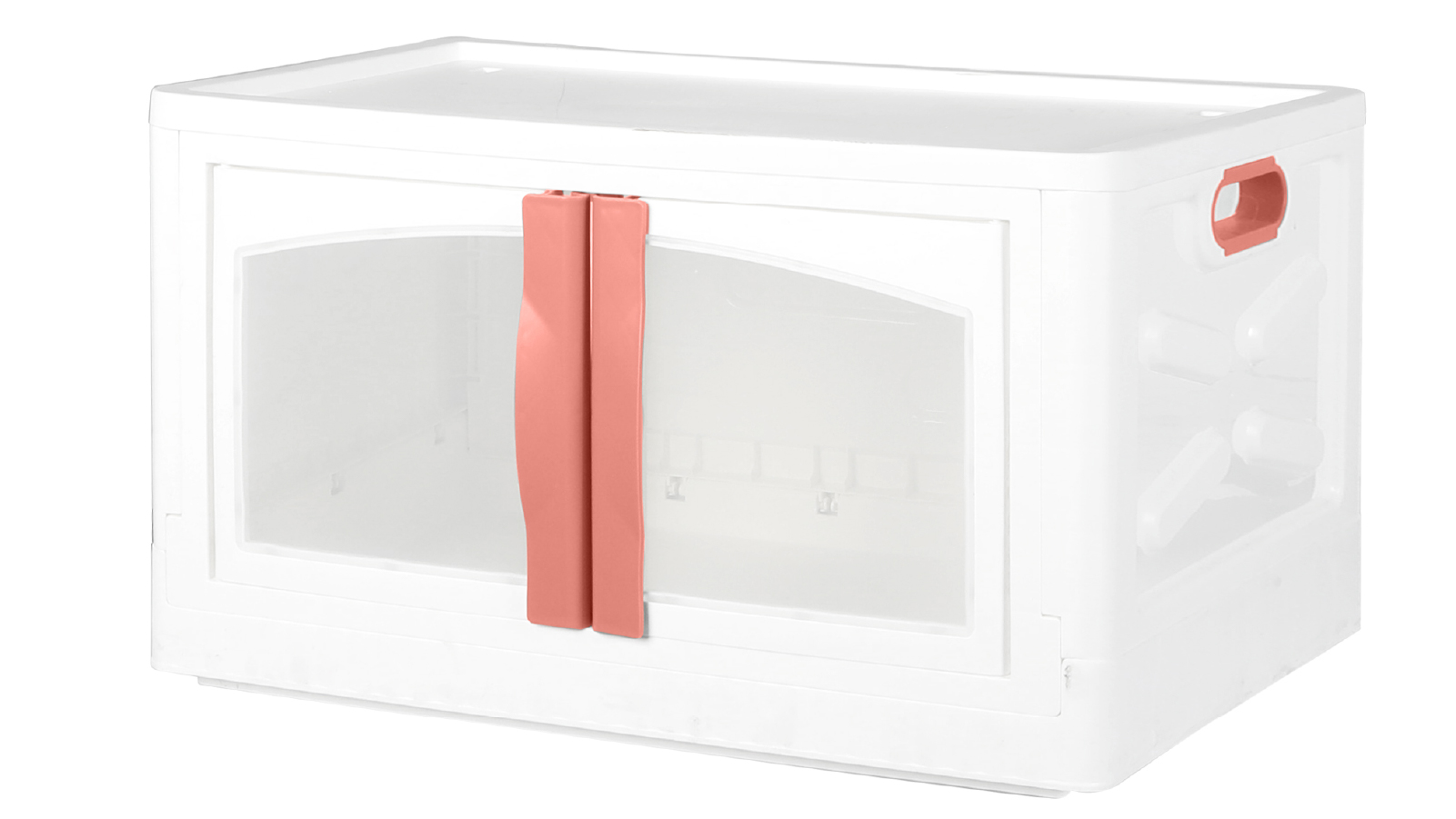 Stacked 72L Storage Box Foldable Organizers Stackable with Rasberry ...