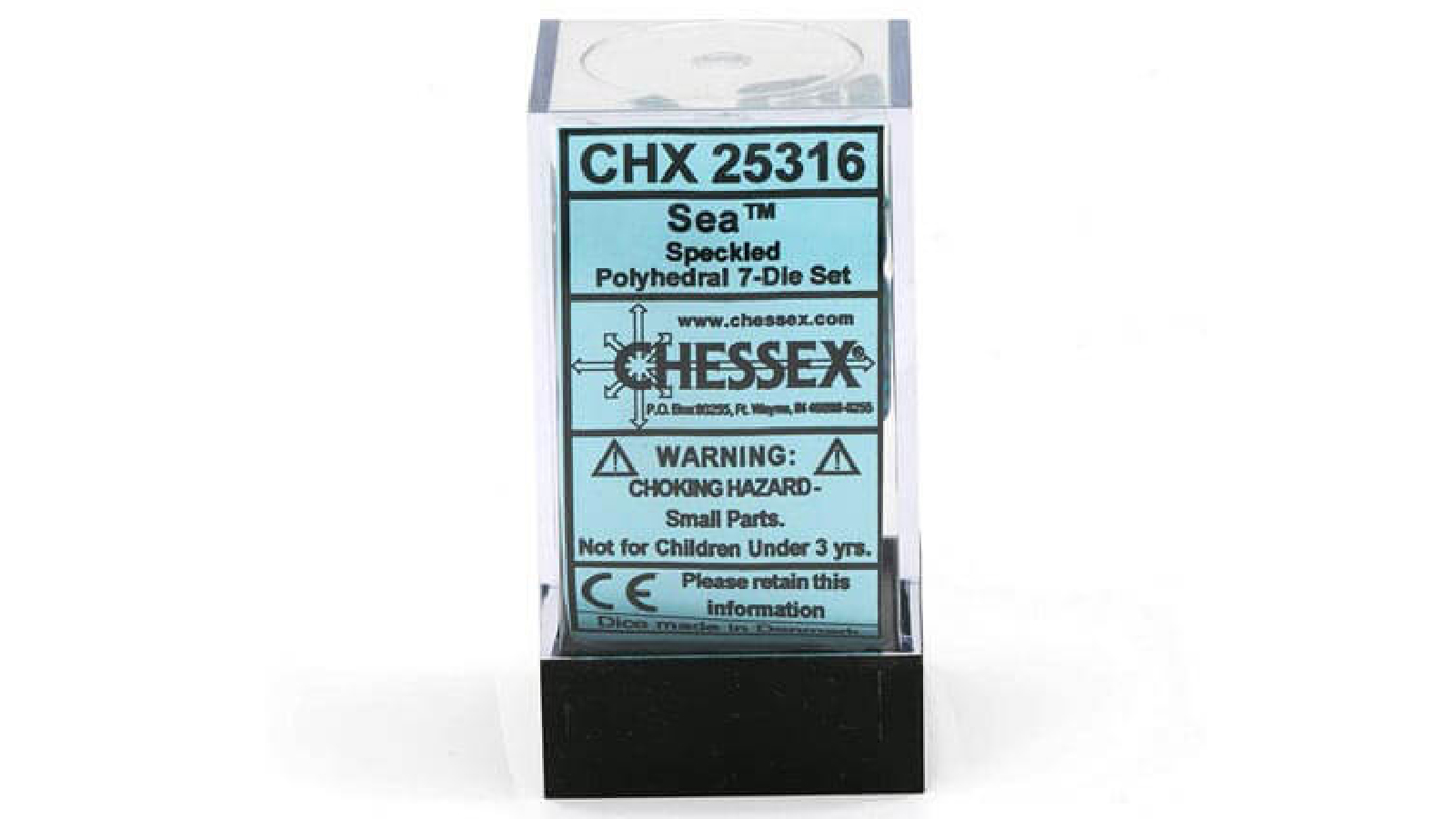 Chessex Sea Speckled Polyhedral 7 Die Set
