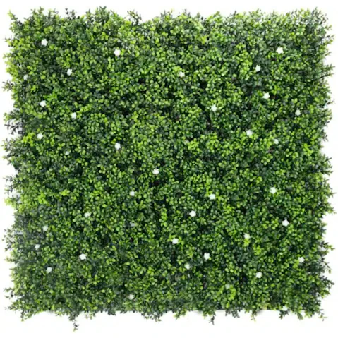 Designer Plants UV Resistant Flowering Artificial Buxus Hedge Panel