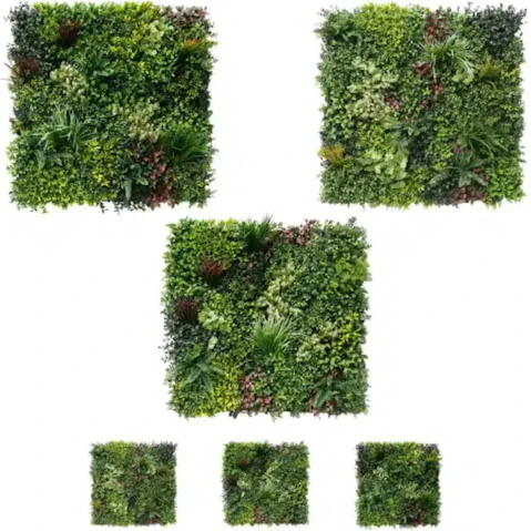 Designer Plants UV Resistant Set of 3 Living Triptych Vertical Garden - 1 x 1metre
