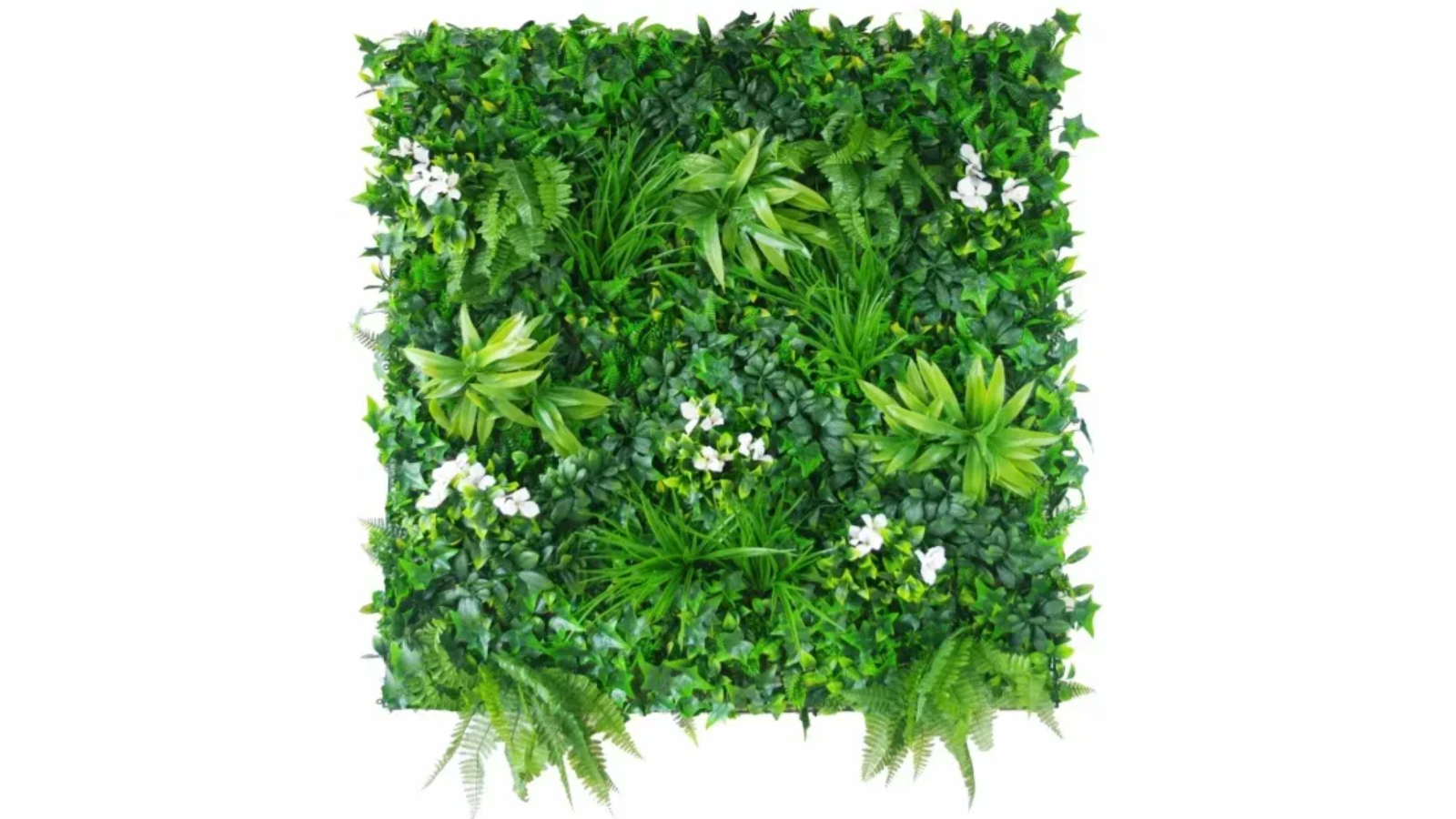 Designer Plants UV Resistant Snowy White Vertical Garden - 100 x 100cm