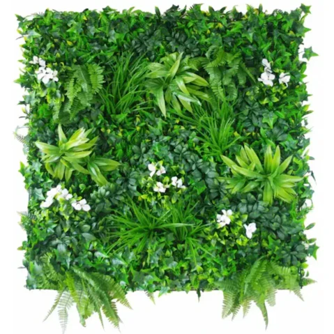 Designer Plants UV Resistant Snowy White Vertical Garden - 100 x 100cm