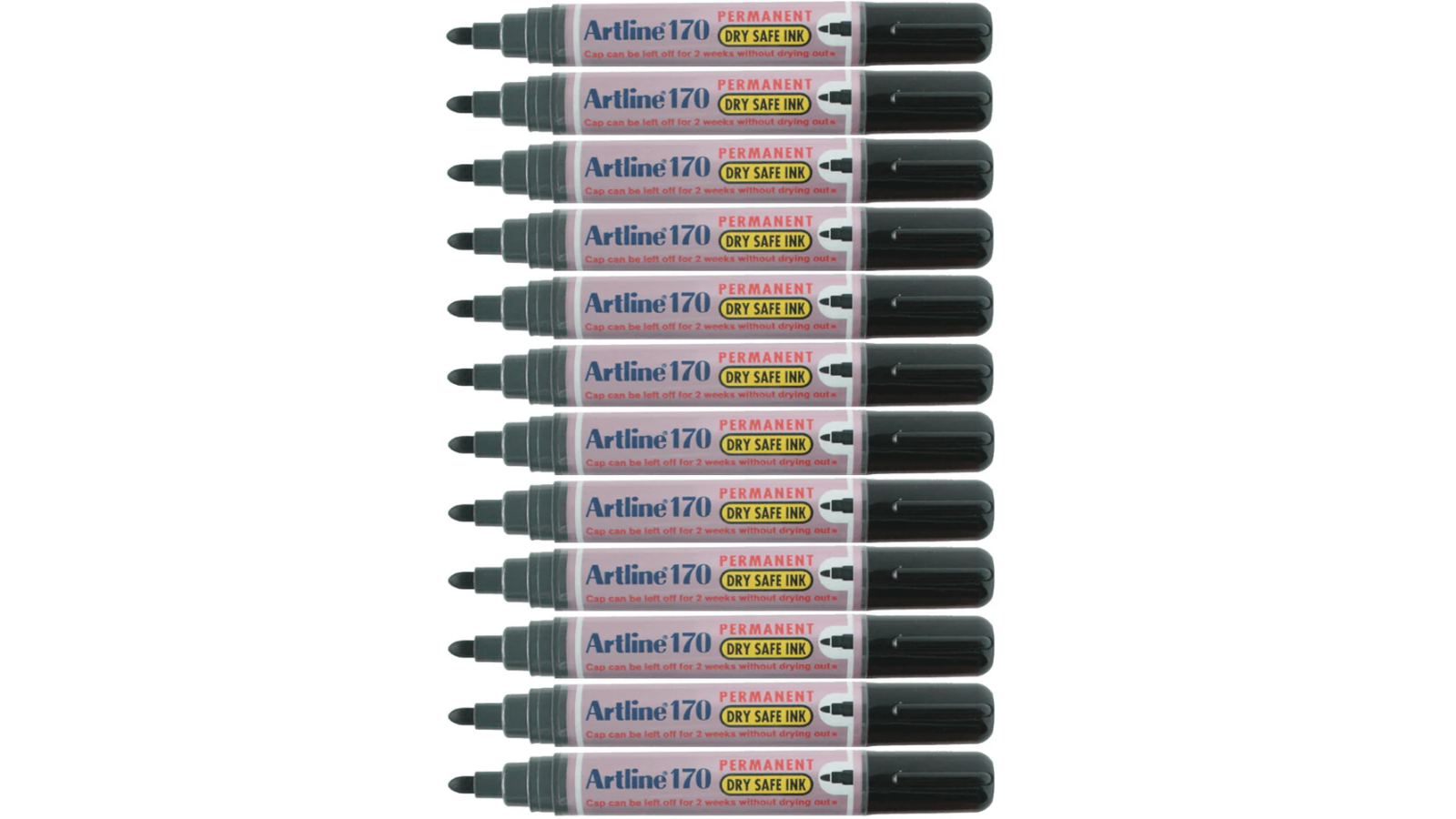 Artline 170 Bullet Nib Permanent Marker - Pack of 12