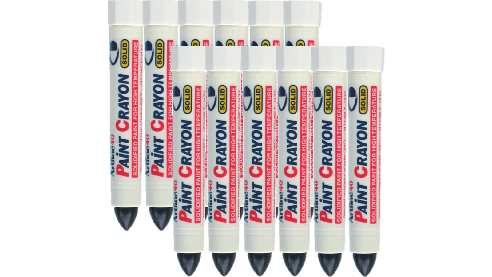 Artline 40 Permanent Paint Crayon - Pack of 12
