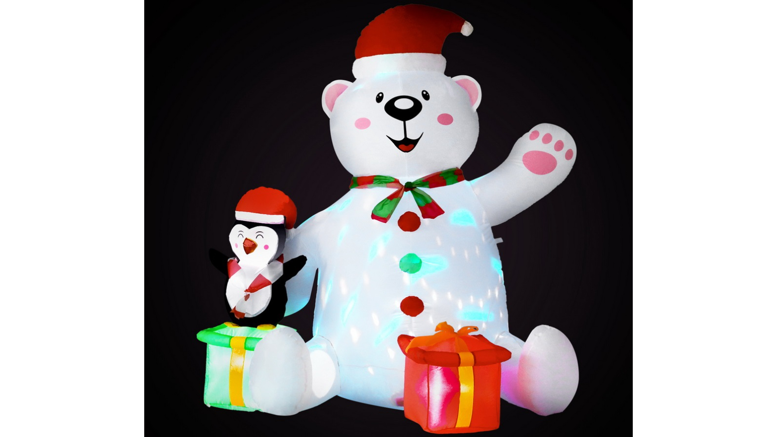 Jingle Jollys 1.8metre Christmas Inflatable Bear