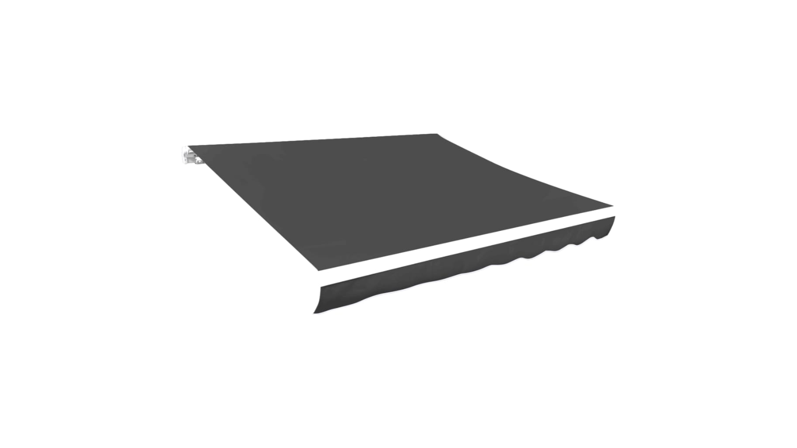 vidaXL Anthracite Canvas Awning Top Sunshade - 400 x 300cm
