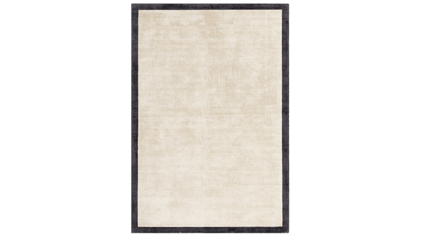 Asiatic Blade Border Putty Charcoal 10 Rug