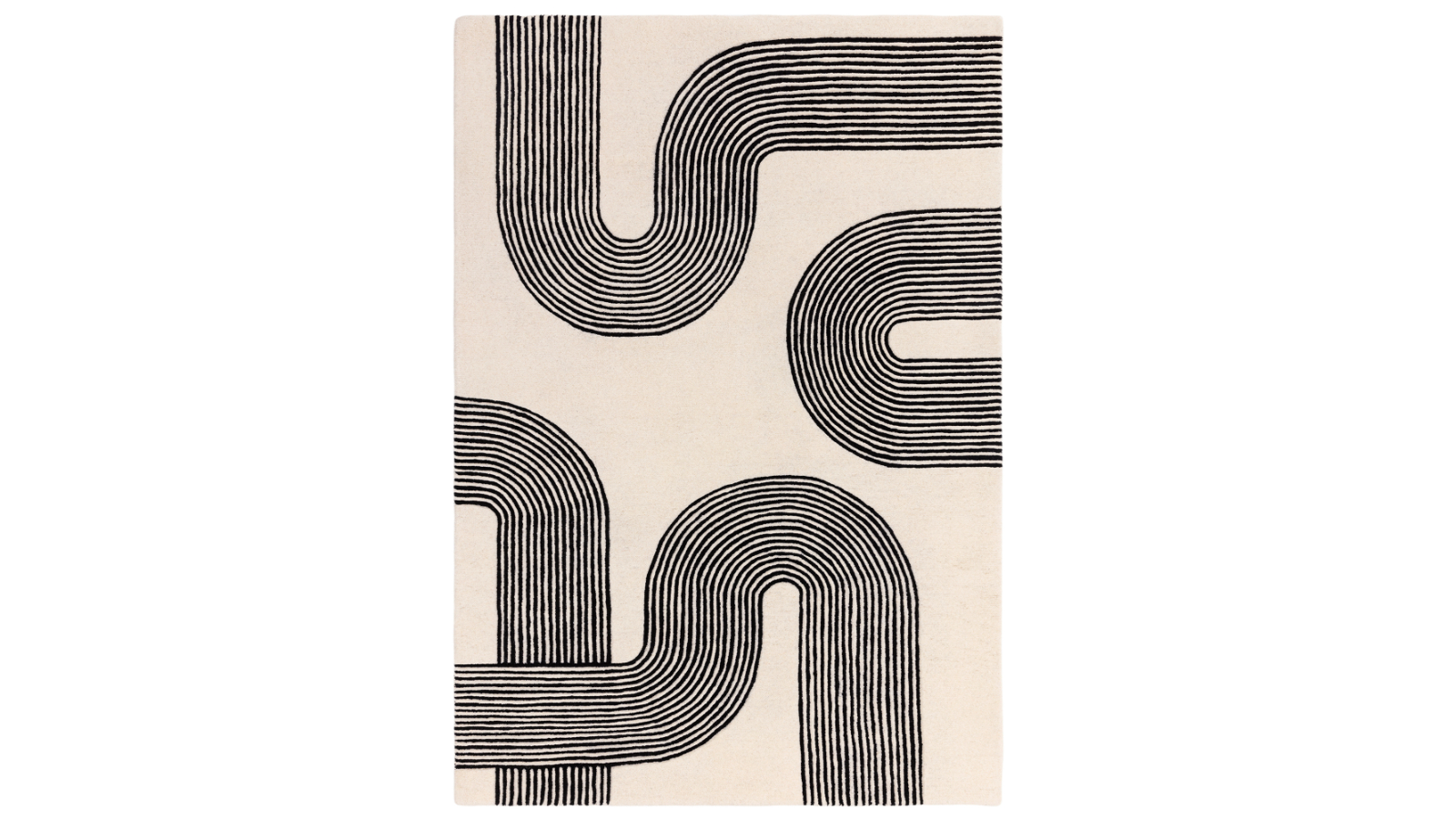 Asiatic Matrix 87 Arches Black Rug