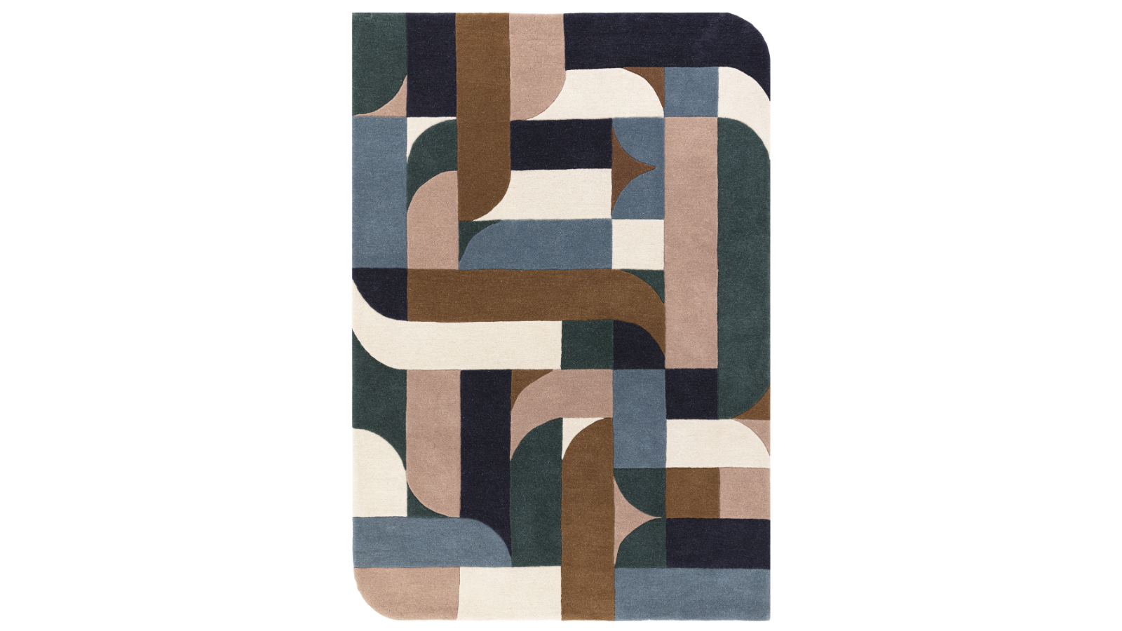 Asiatic Matrix 89 Klotski Teal Rug