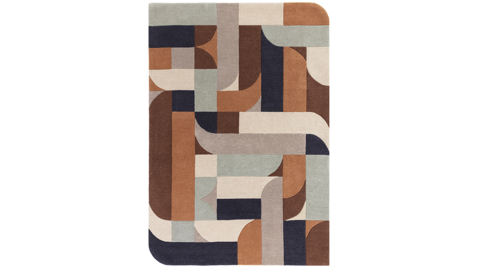 Asiatic Klotski Terracotta Rug