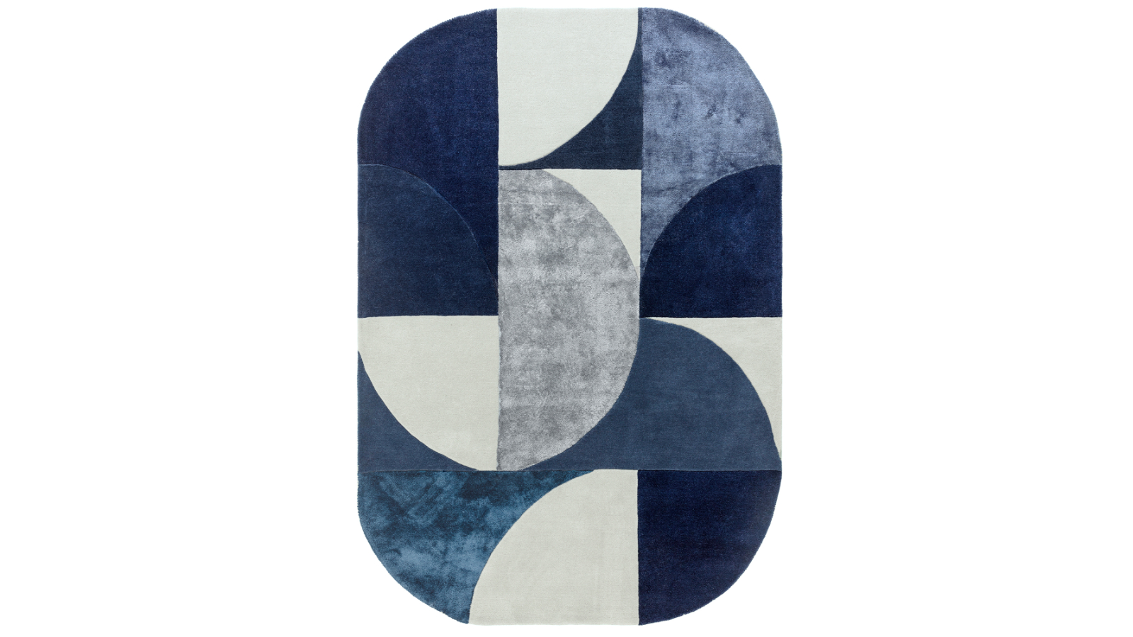 Asiatic Oval Indigo Rug