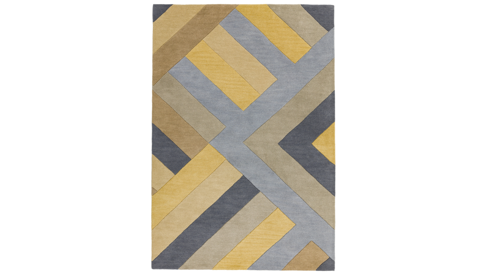 Asiatic Reef 02 Big Zig Ochre Grey Rug