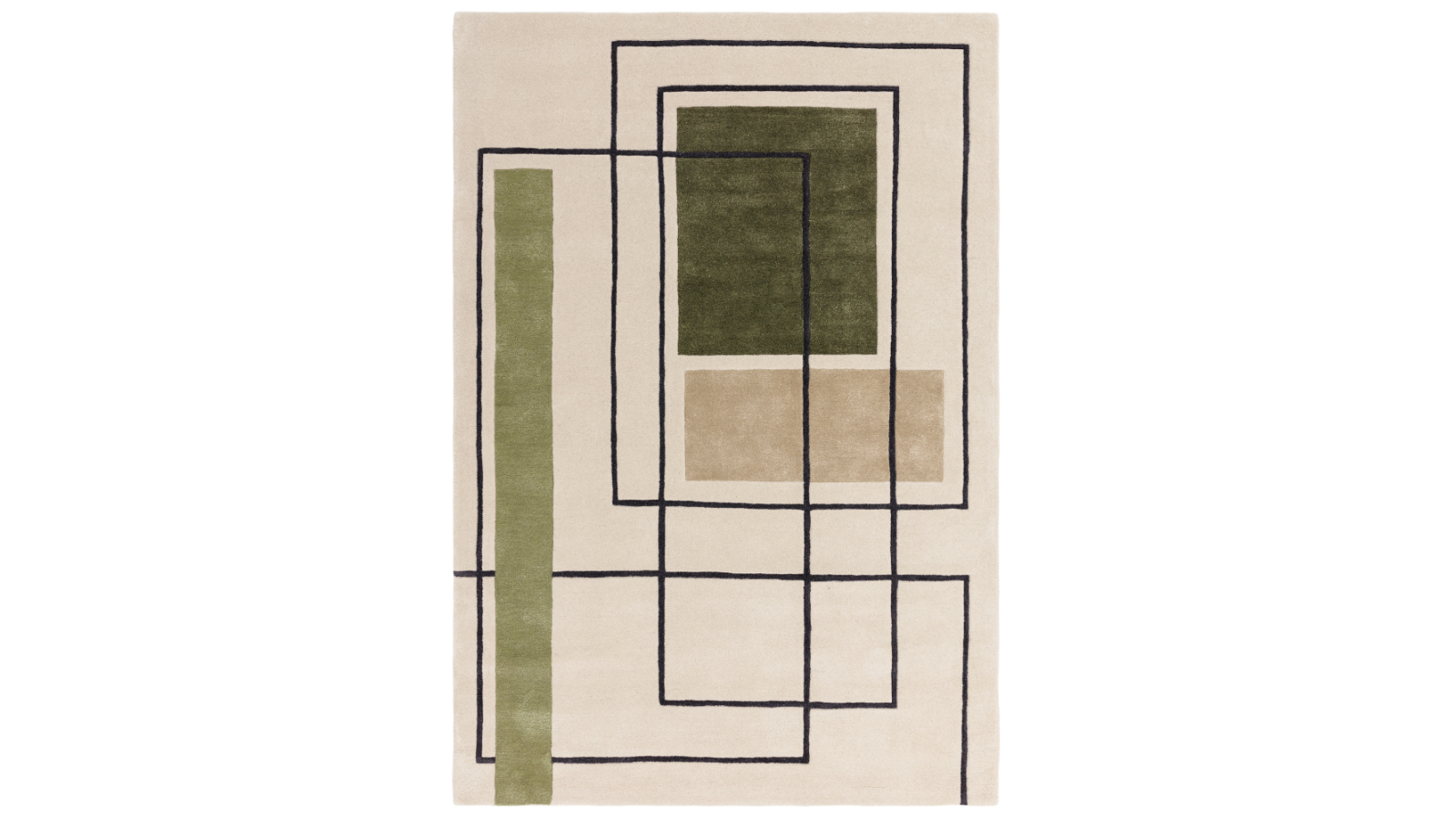 Asiatic Reef 21 Outline Khaki Rug