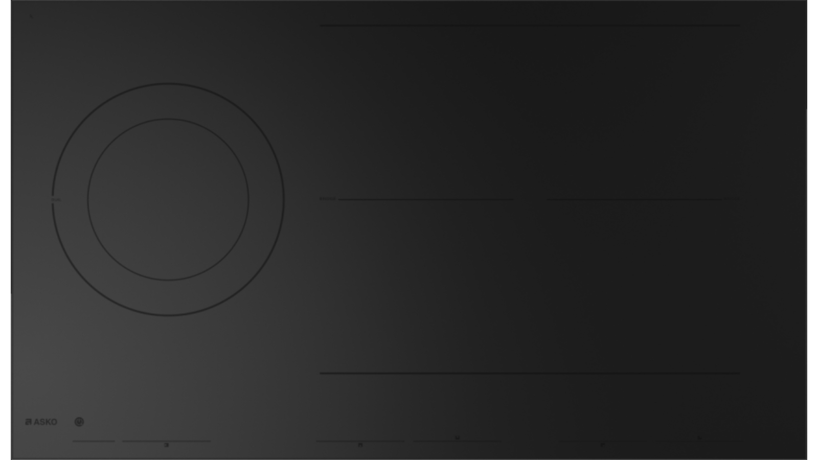ASKO 90cm 5 Zone Induction Cooktop - Matte Black