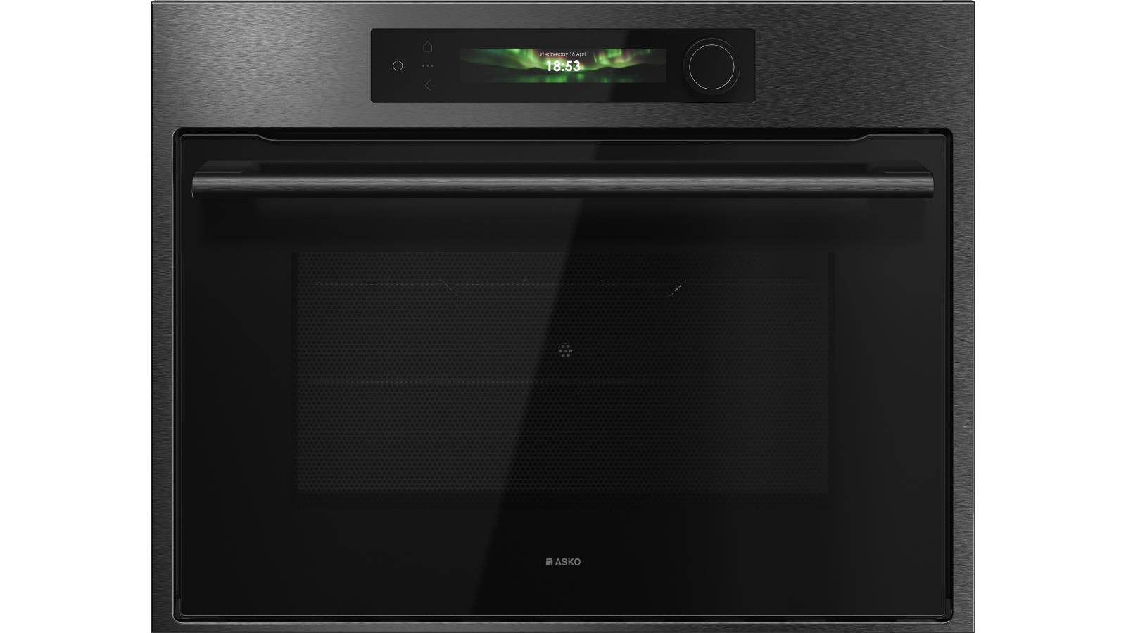 ASKO 45cm Craft Series 6 Combination Microwave Oven - Black Steel