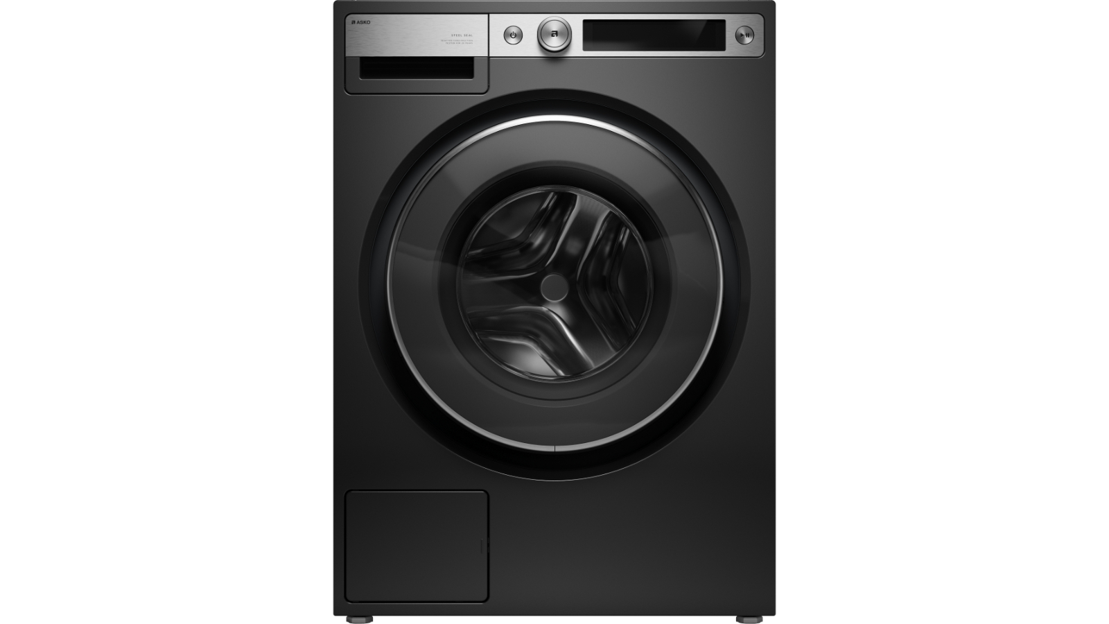 ASKO 9.5kg Series 7 Style+ Steel Seal Front Load Washing Machine - Graphite Black