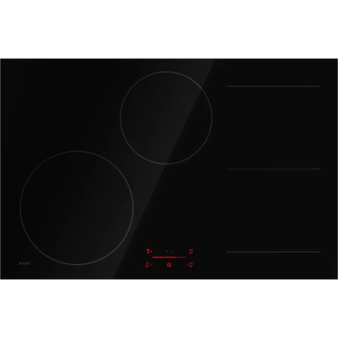 Asko 80cm 4 Zone Bridge Induction Cooktop - Black