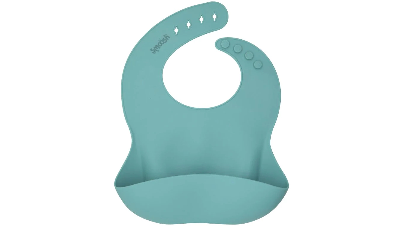 Smoosh Food-Grade Silicone Bib - Teal