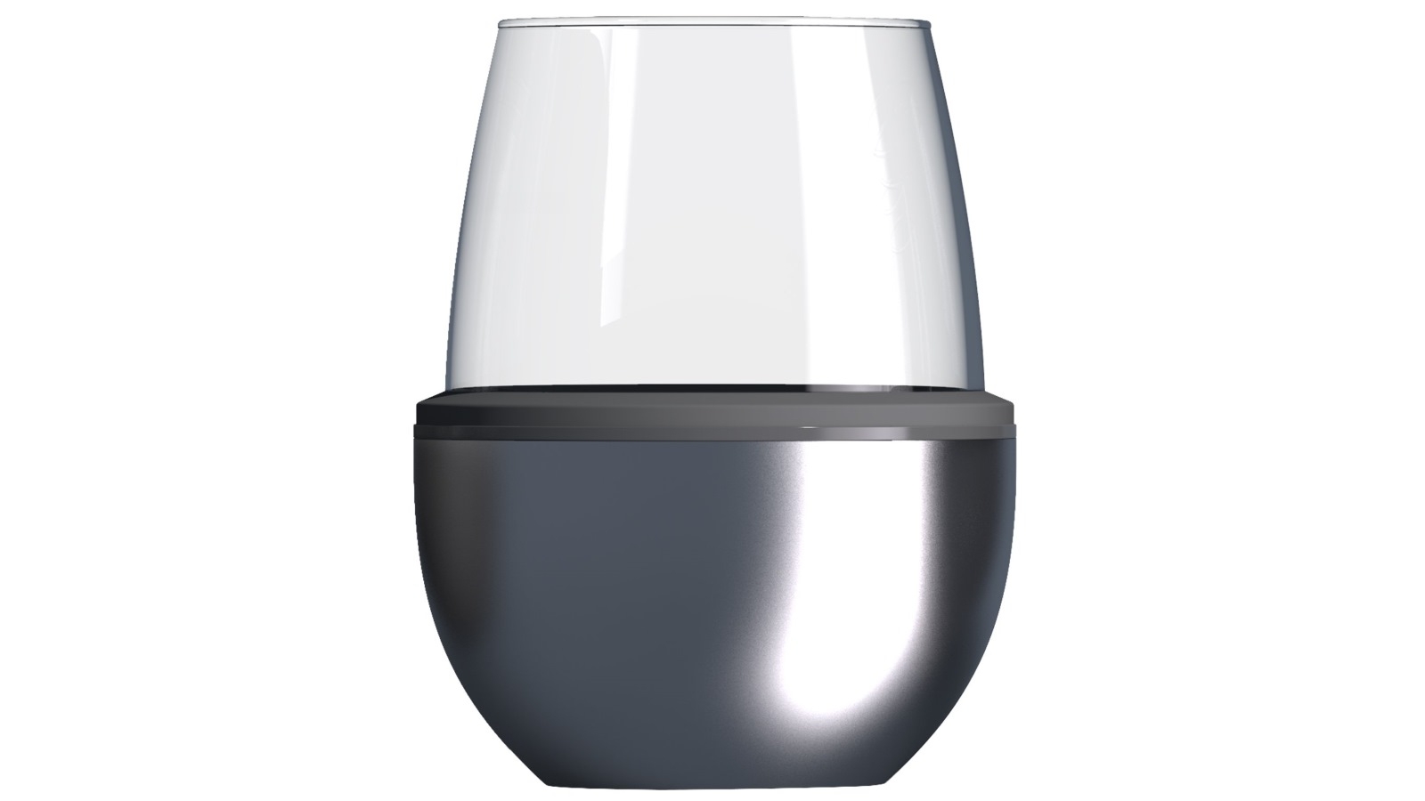 Asobu Insulated Wine Kuzie - Silver