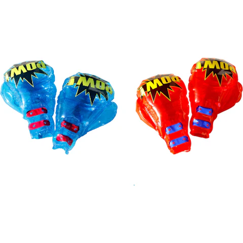 Airtime Pair of 2 Inflatable Boxing Glove Toy - Red/Blue